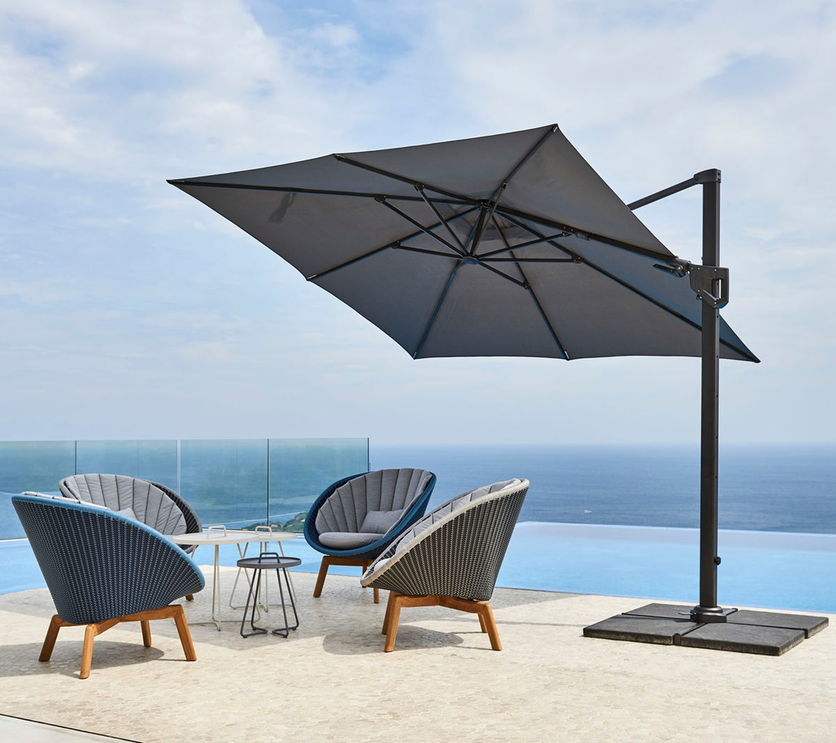 Cane-line Hyde luxe parasol base (4 tiles) - Scandinavian outdoor