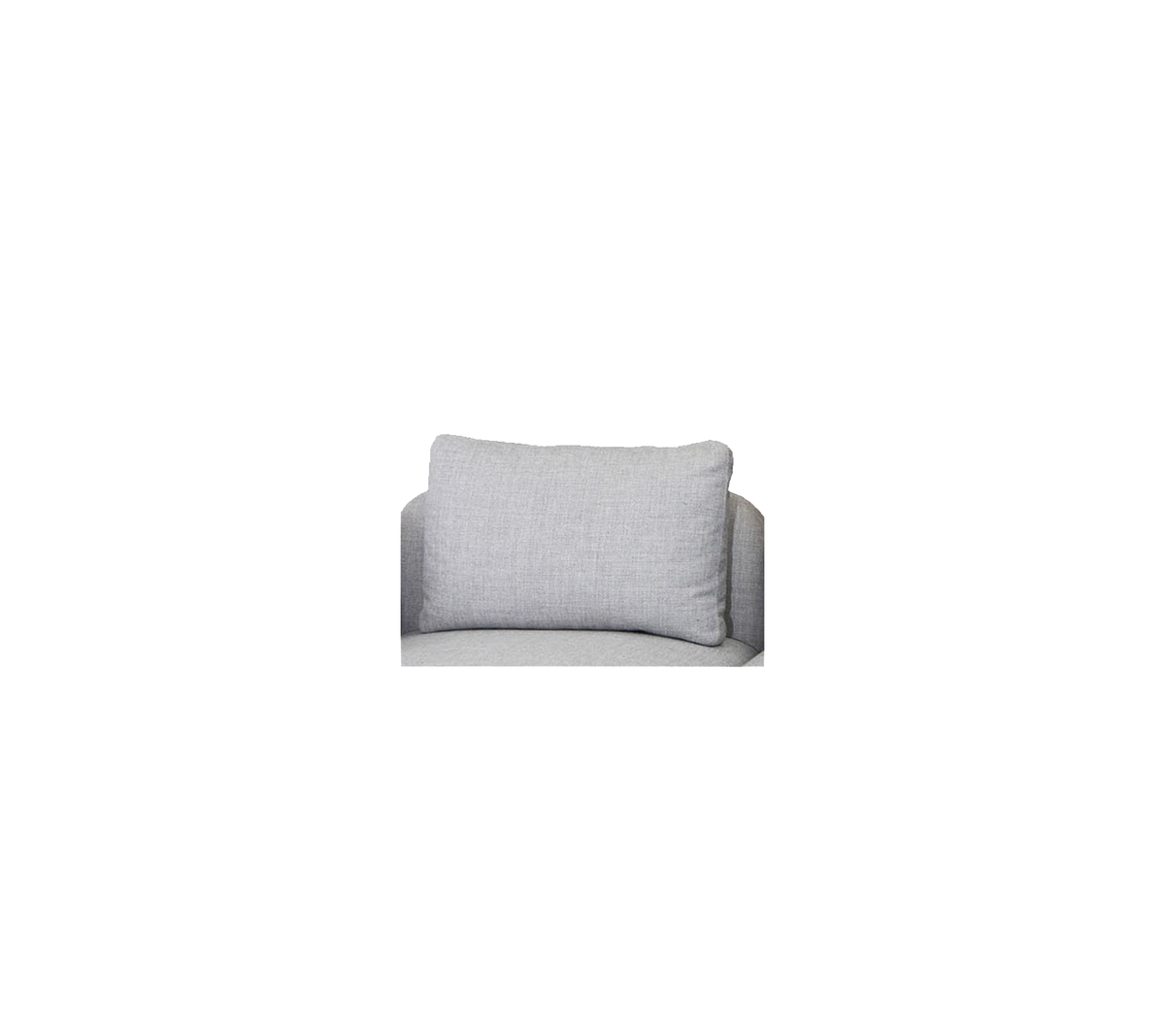 Soft, rectangular gray cushion designed for comfort and style, featuring a simple, modern aesthetic.