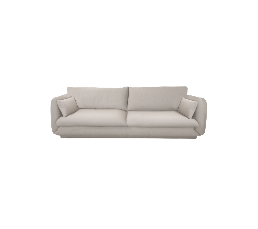 Bloom 3-seater sofa w/plinth