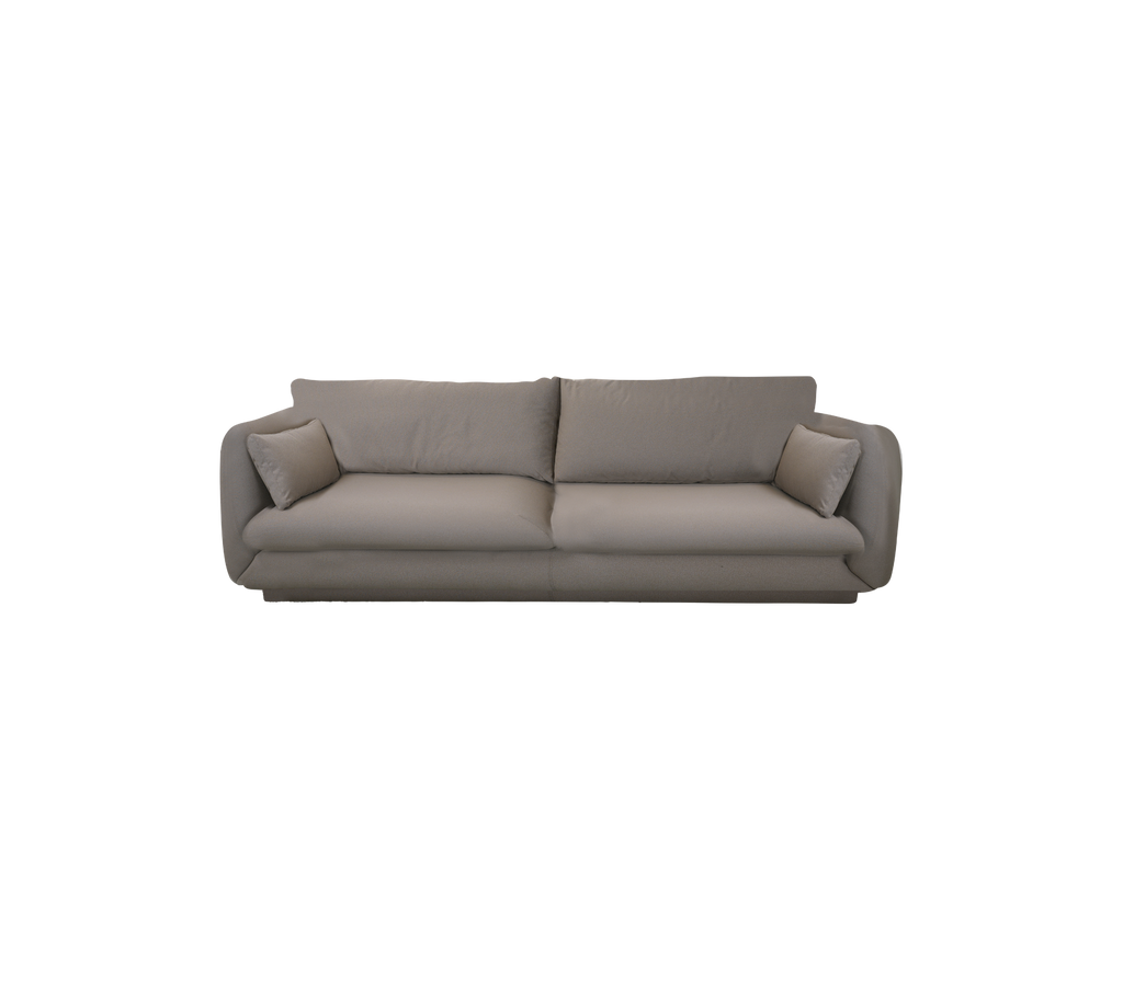 Bloom 3-seater sofa w/plinth