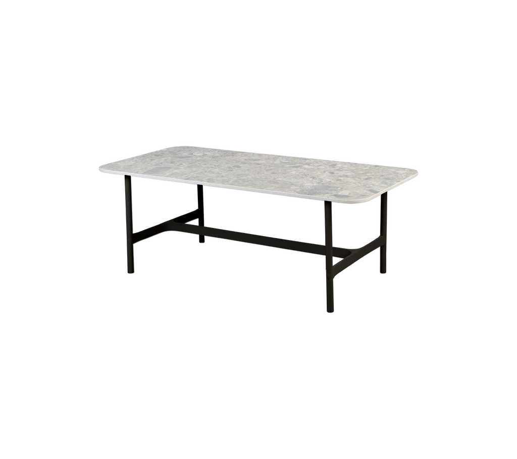 Twist coffee table, rectangular