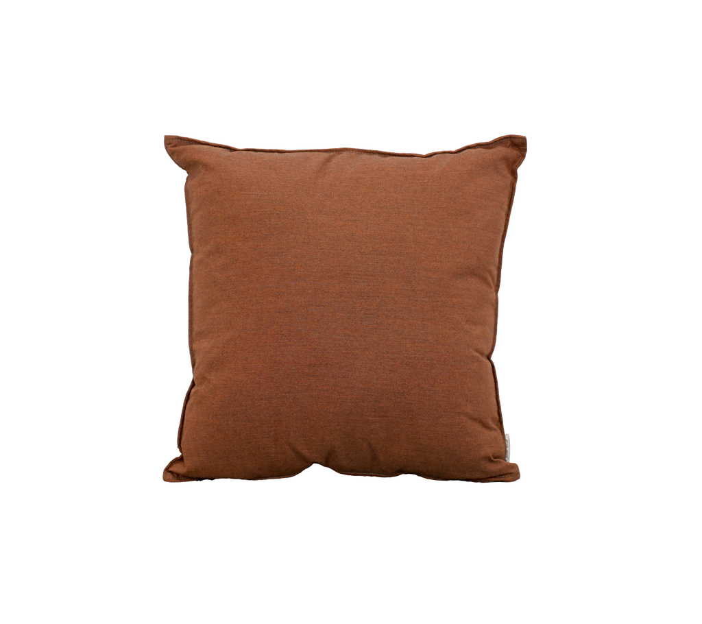 Desert red cushion featuring a simple design.