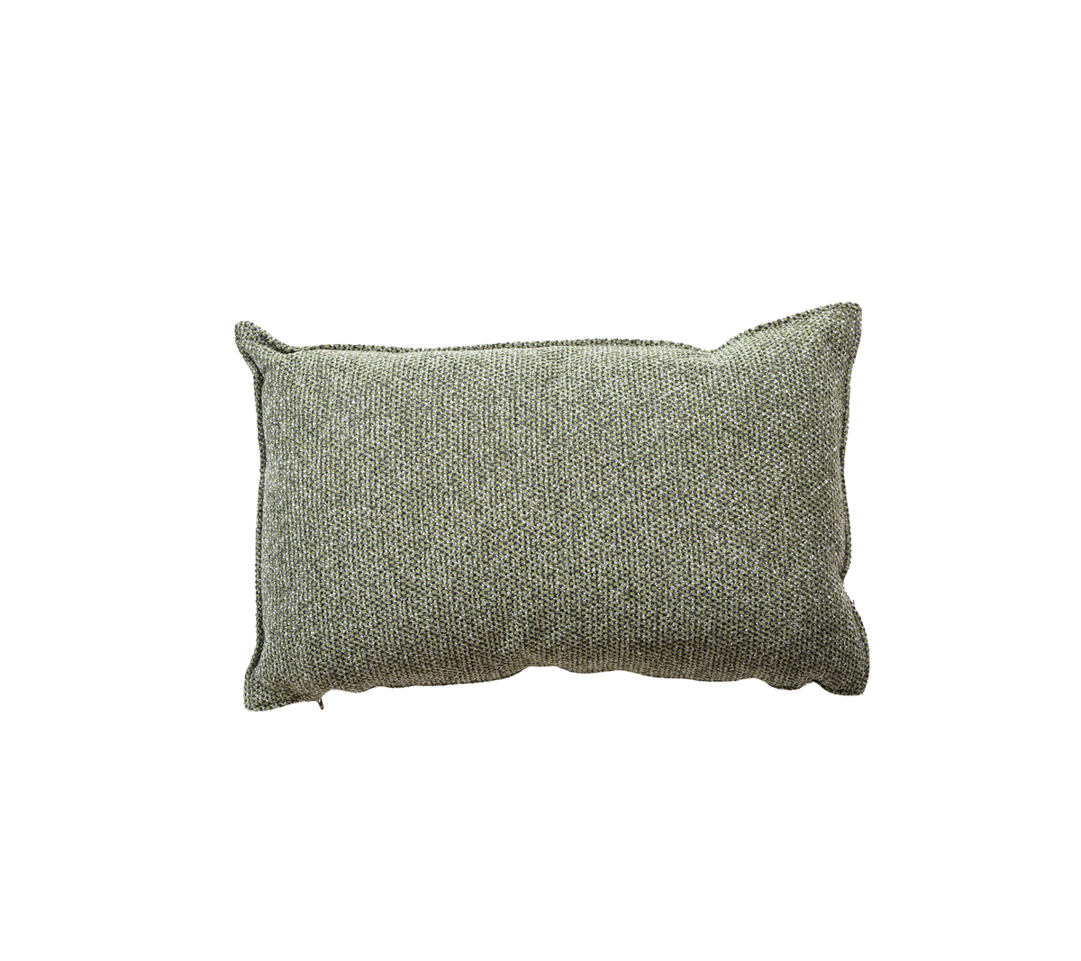 Textured rectangular cushion in a muted gray tone, perfect for adding comfort and style to any space.