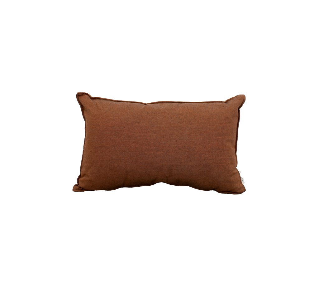 Desert red rectangular cushion.