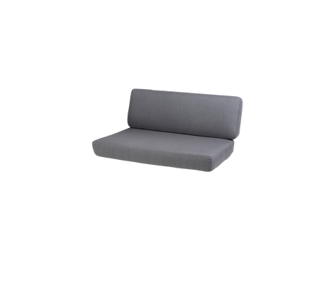 Stylish gray sofa with a sleek design, featuring a comfortable backrest and a minimalist aesthetic. Perfect for modern spaces.