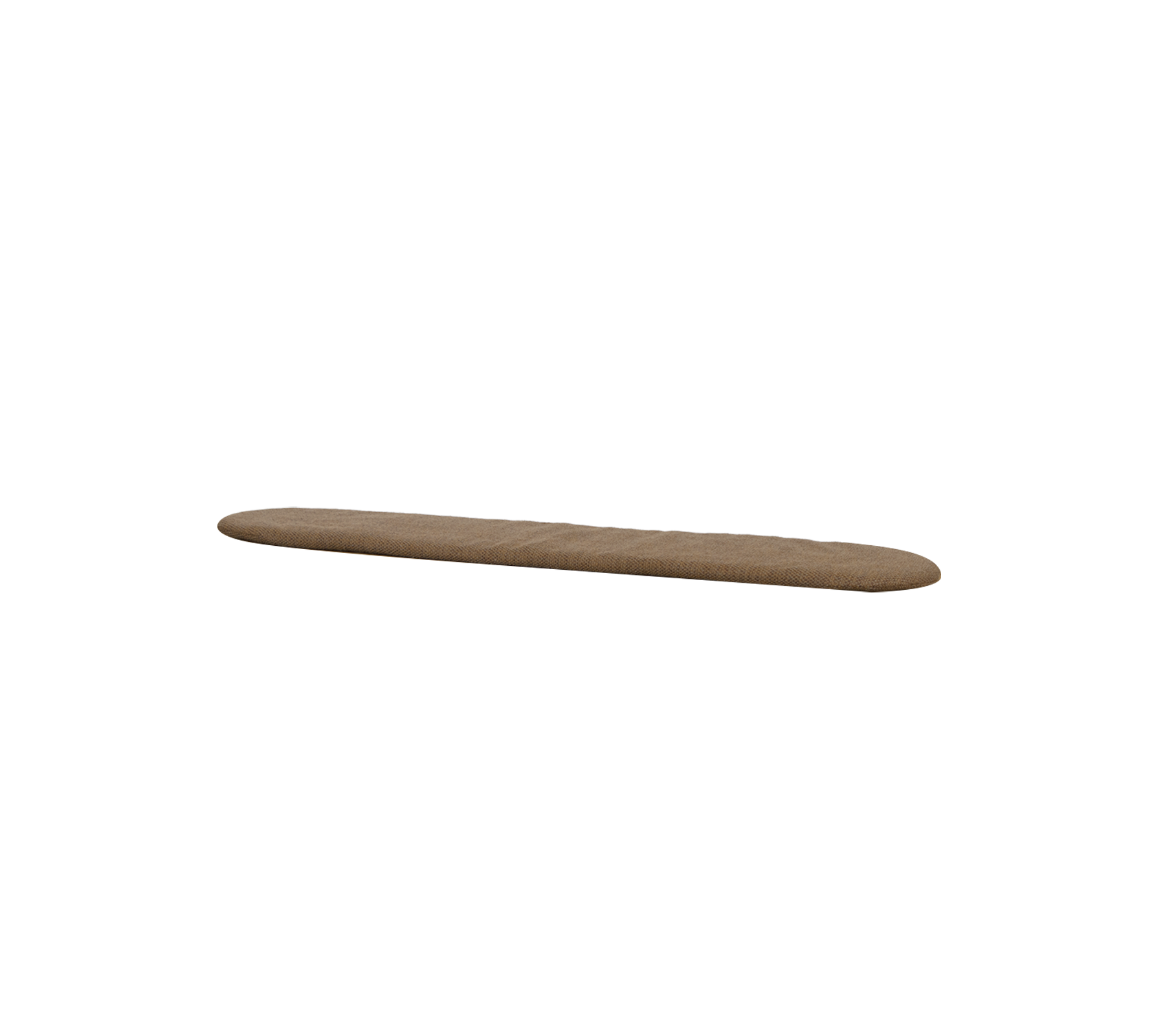 Umber brown, elongated cushion for Sticks bench.