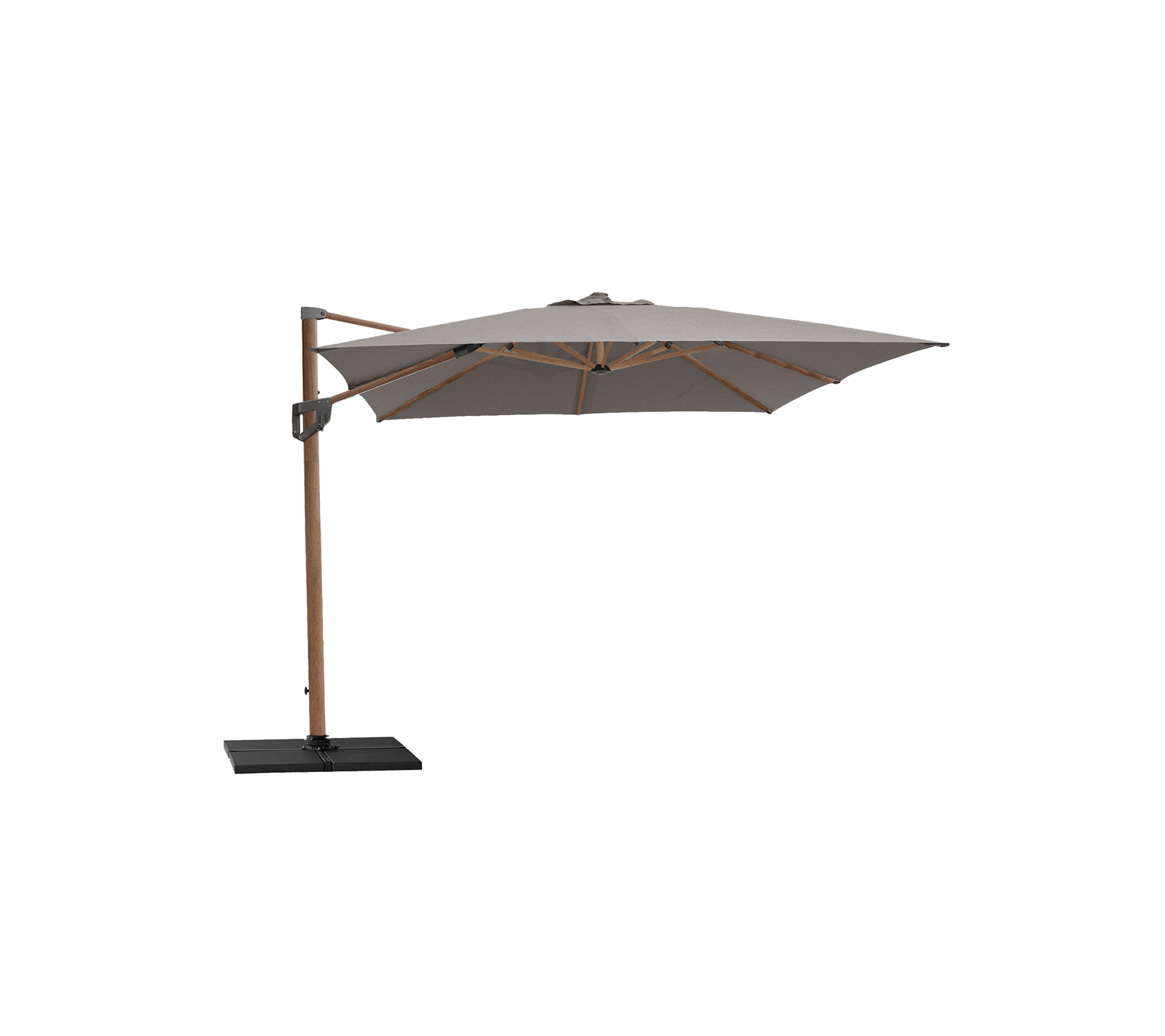 Cane-line Hyde luxe tilt parasol, 3x3 m - Scandinavian outdoor