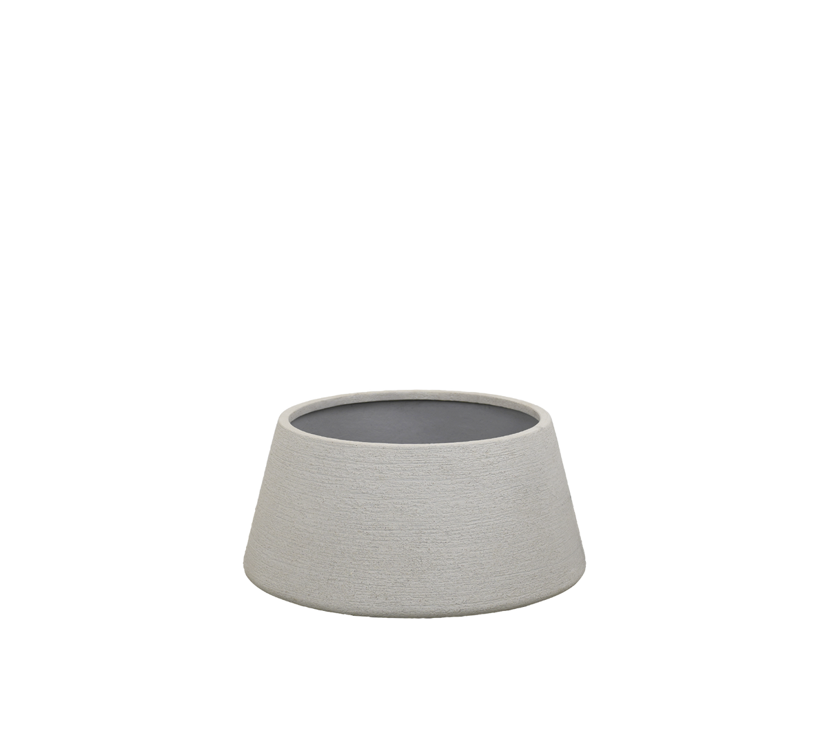 Modern grey bowl with a minimalist design.