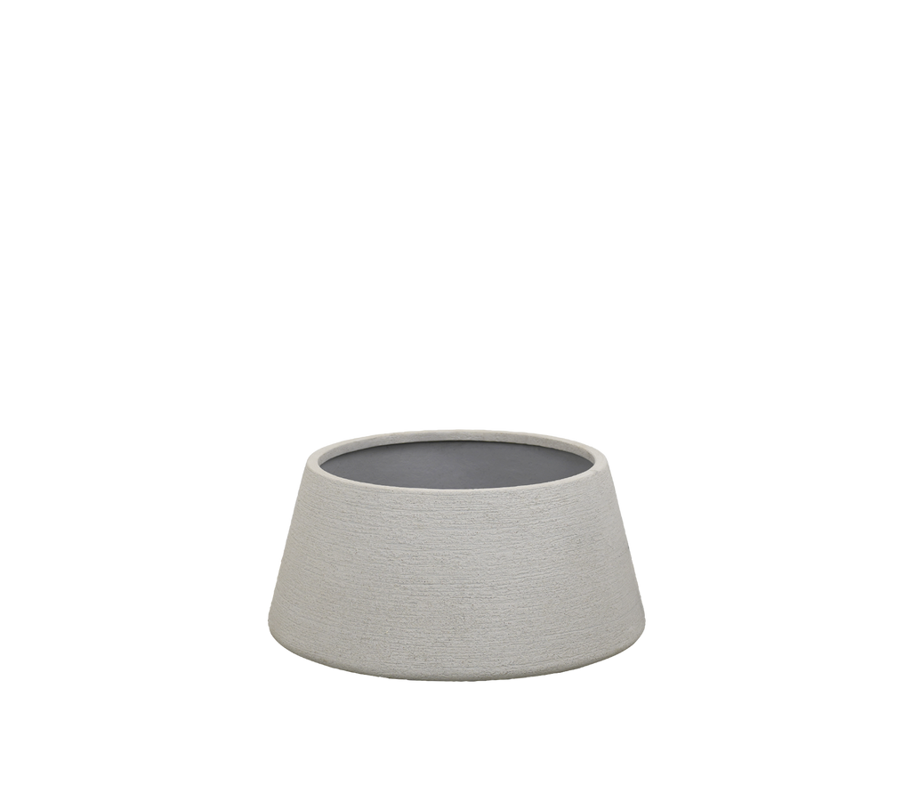 Modern grey bowl with a minimalist design.