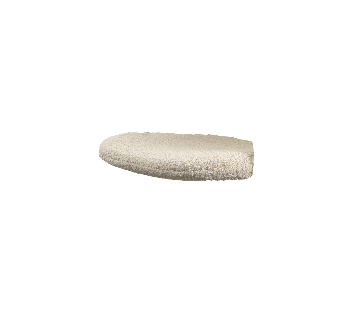 Lightly textured, oval-shaped surface in a neutral color, designed for a variety of applications. Ideal for enhancing aesthetics.