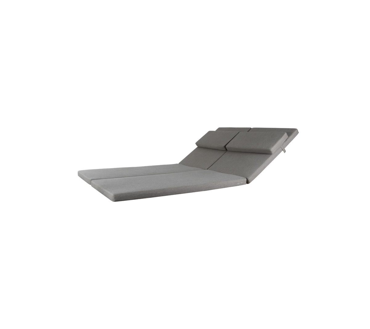 Sleek, modern lounge chair with a curved design and plush gray upholstery, perfect for relaxation and style.