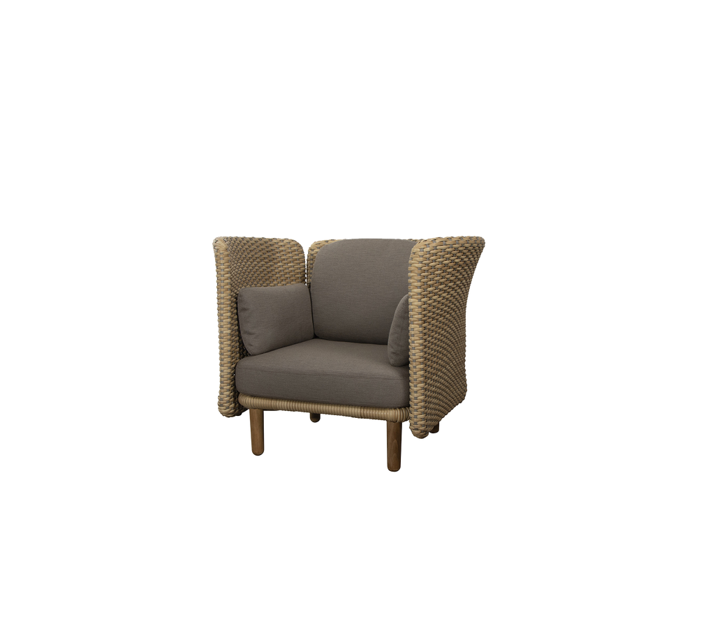 Arch lounge chair w/ low arm/backrest (4)