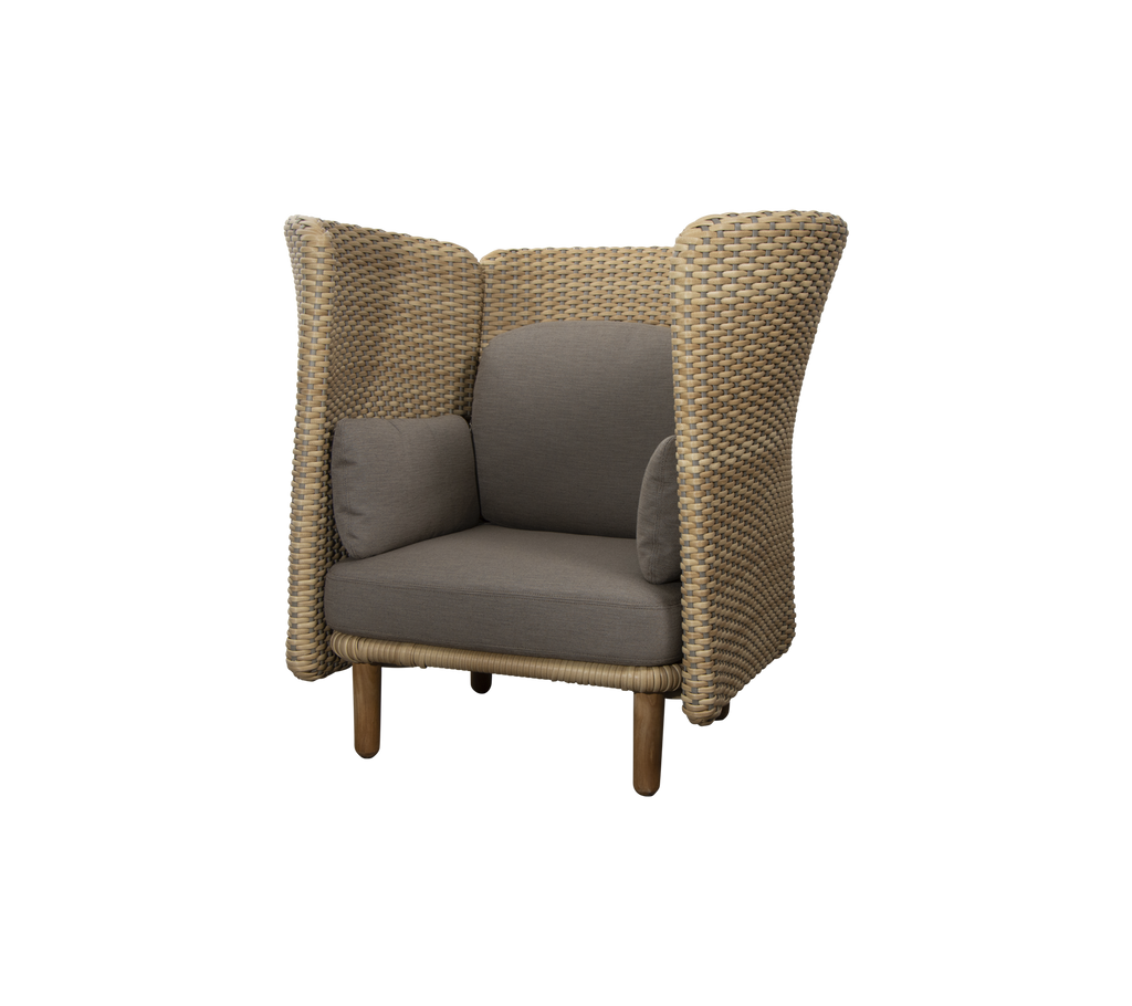 Arch lounge chair w/ high arm/backrest (5)