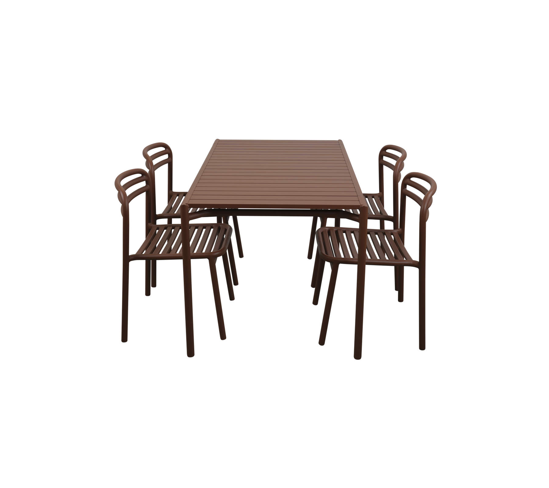 Bliss dining table rect. incl. 4 Bliss chairs