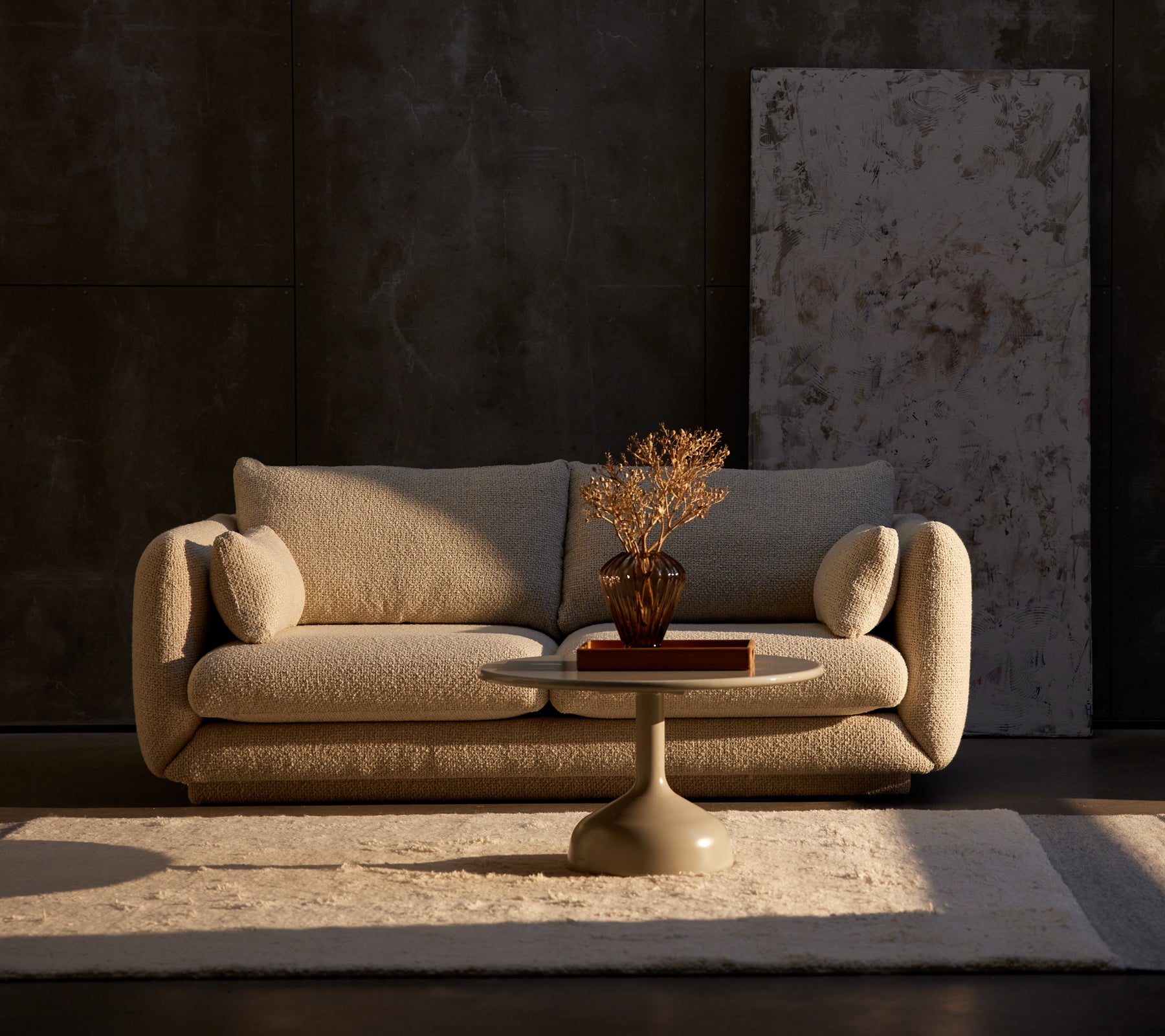 Cane-line Bloom 2-seater sofa w/plinth