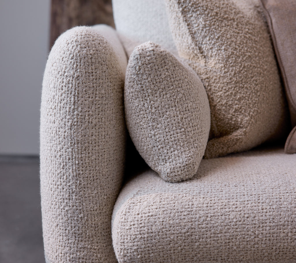 Bloom 3-seater sofa w/teak legs