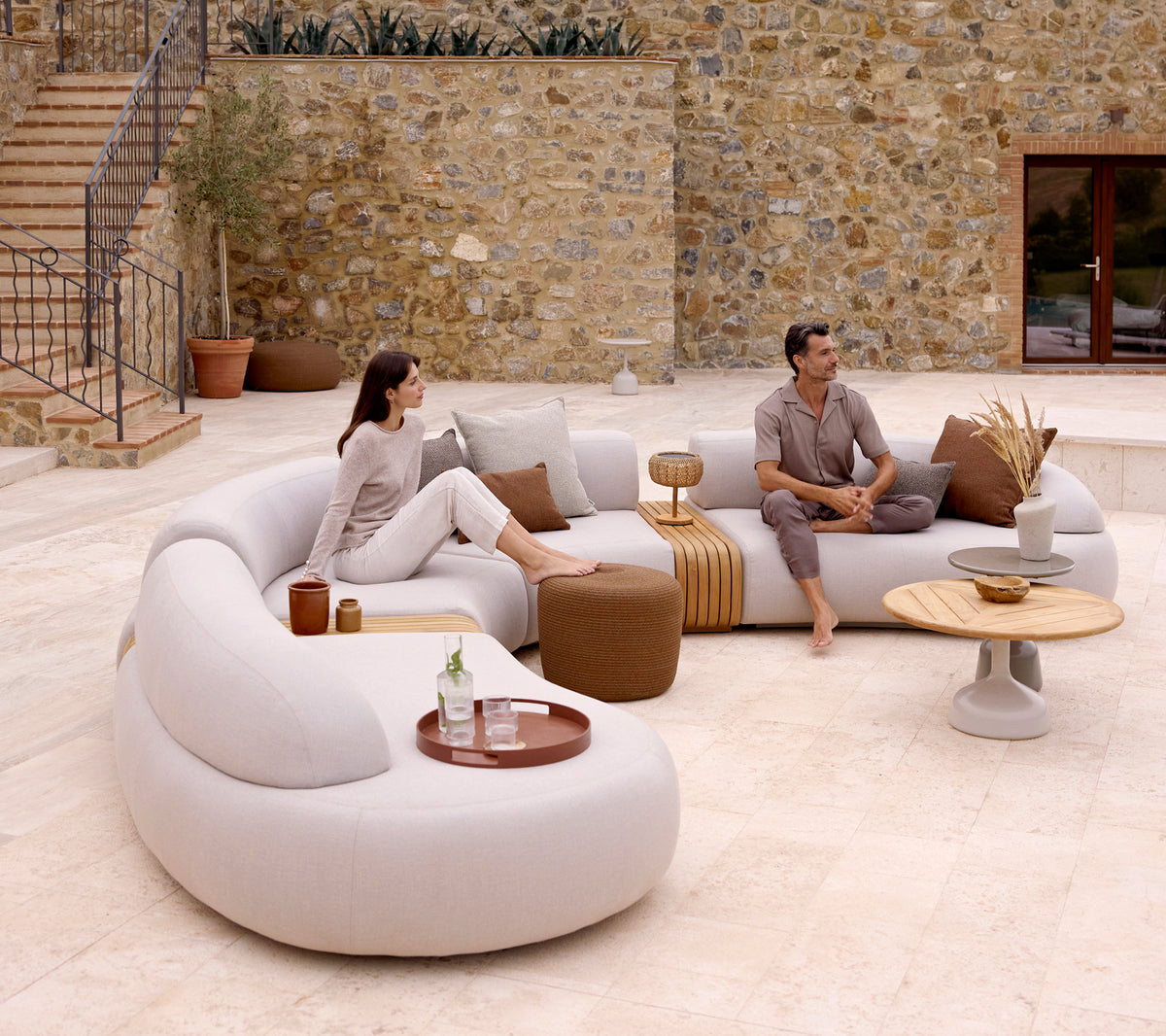 Cane-line Circle footstool small, conic - Exclusive Danish design ...