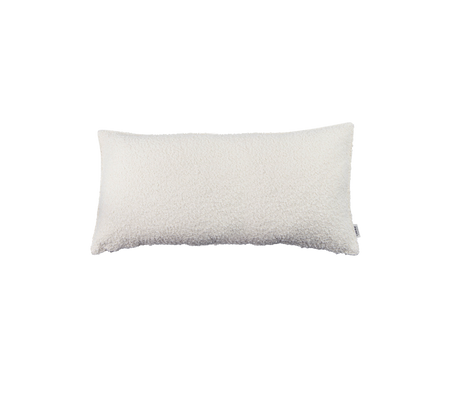 Rectangular white pillow with a soft, textured surface, ideal for comfort and support in various settings.